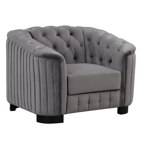 41.5" Velvet Upholstered Accent Sofa,Modern Single Sofa Chair with