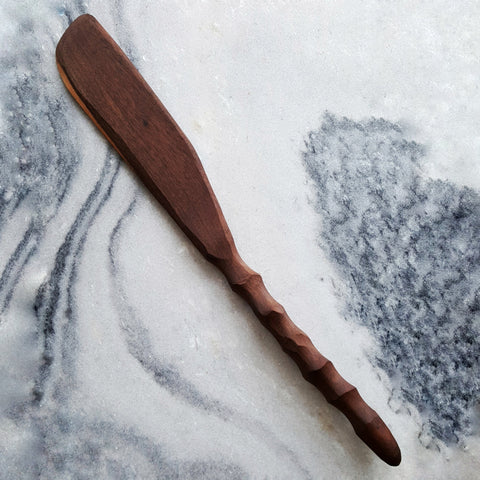 Couthie Spurtle, Flat Solid Handcarved