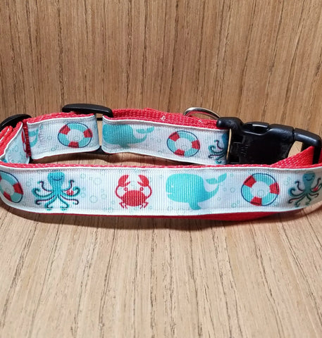 Leash/ Large/ Sea Creatures Green Thalassa