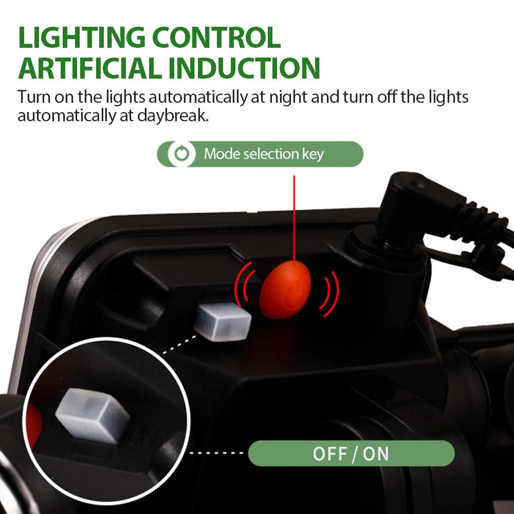 3 Adjustable Heads 270° Wide Angle Illumination Solar Lights Outdoor