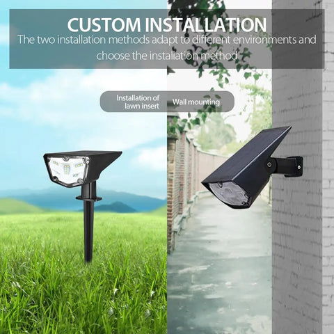 2 Pcs Solar Landscape Spotlights IP67 Waterproof Solar Powered Lights Pink Iolaus