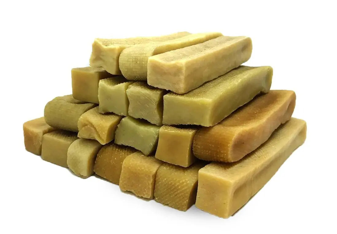 Gold Yak Chews for Large Dogs (1 lb to 5lb Bags) Ultramarine Daisy