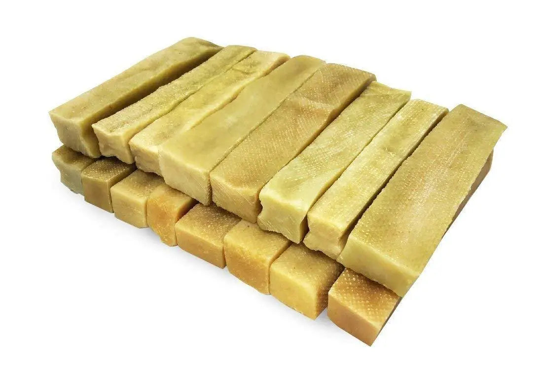 Gold Yak Chews for Large Dogs (1 lb to 5lb Bags) Ultramarine Daisy