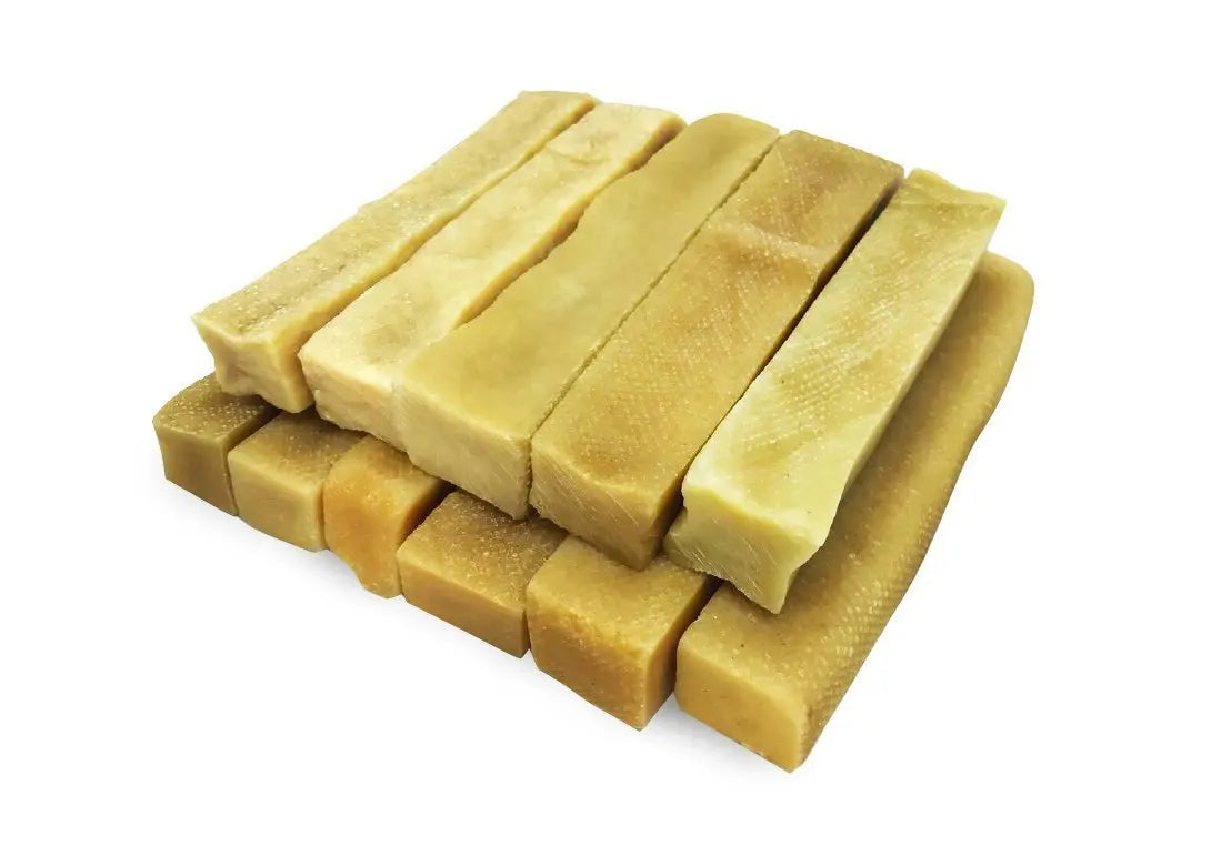 Gold Yak Chews for Large Dogs (1 lb to 5lb Bags) Ultramarine Daisy