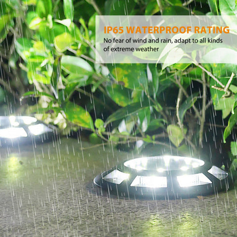 4PCS IP65 waterproof & Anti-corrosion 16 LED Solar Ground lights