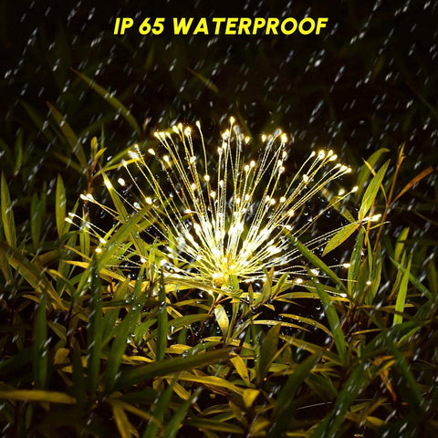 180 LED Solar Firework Lights Waterproof DIY Solar Garden Lamps 2Pcs