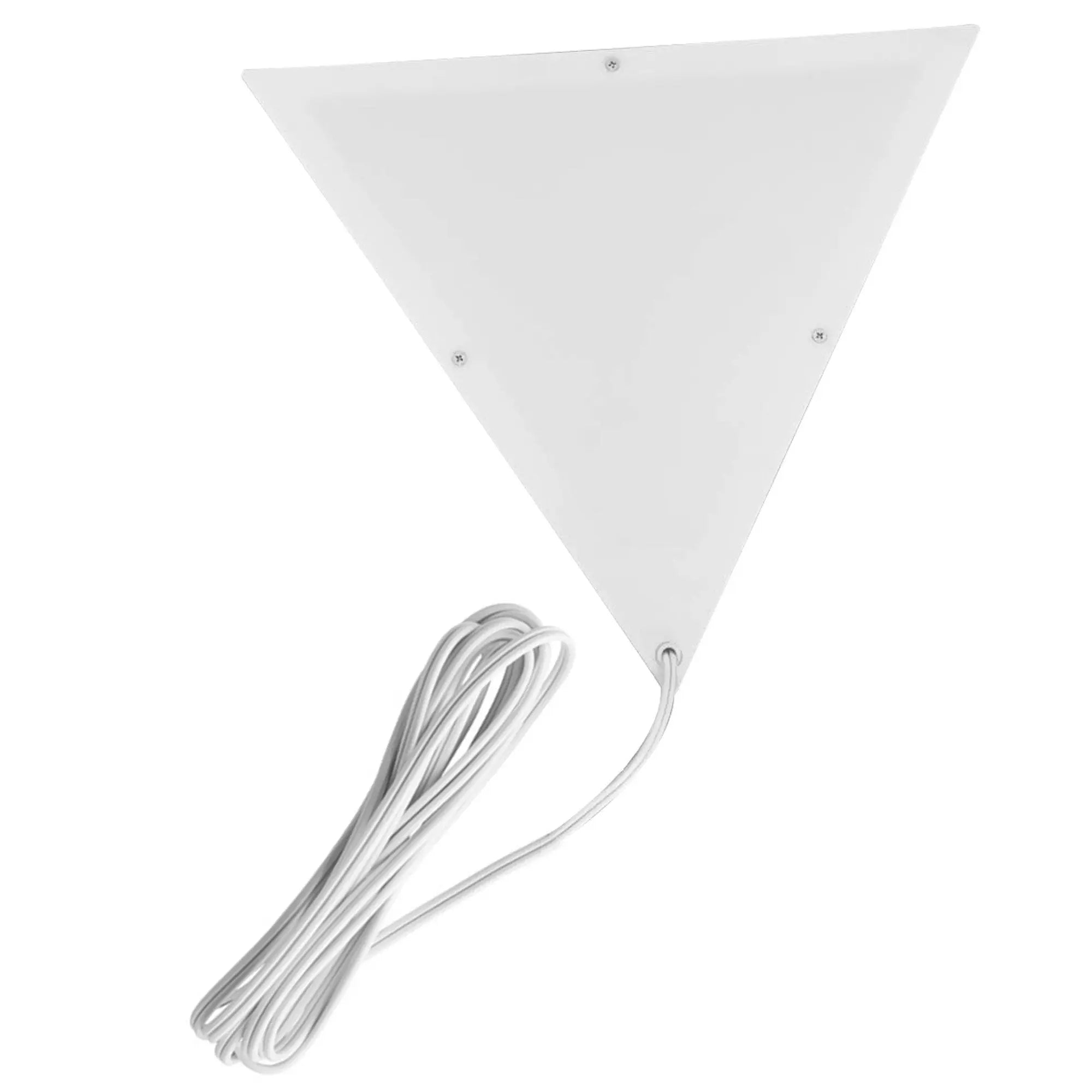 16"W Beacon Triangle Corner Light Plug-In Cord White by Home Concept Thulite