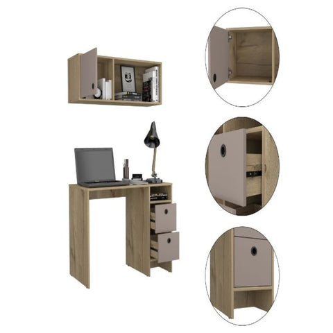 Office Set Budest, Two Drawers, Wall Cabinet, Single Door Cabinet,