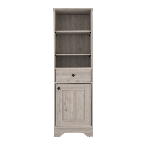 Linen Cabinet Burnedt, One Drawer, One Cabinet, Multiple Shelves,