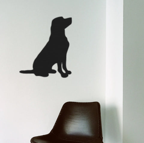 Dog - Metal Wall Art Malachite