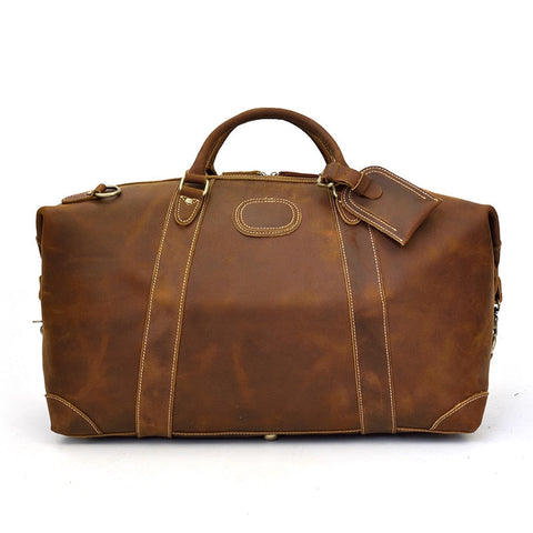 The Eira Duffle Bag | Vintage Leather Weekender