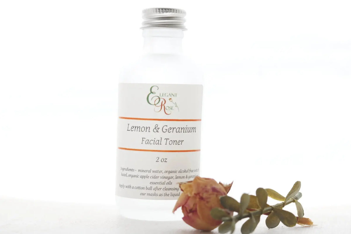 Lemon & Geranium Facial Toner -  for Oily/Acne Maroon Oliver