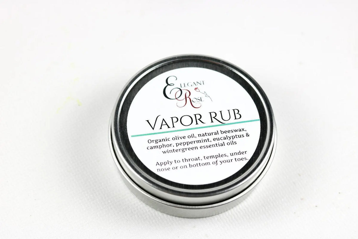 Natural Vapor Rub, Natural Decongestant, Essential Maroon Oliver