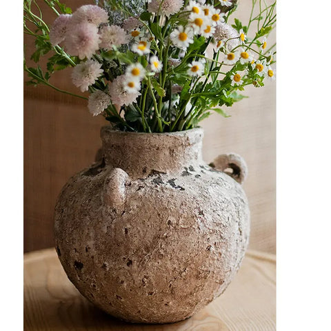 Pottery Stoneware Vase Zen Style Pottery for Dried Flowers Sangria Uranus