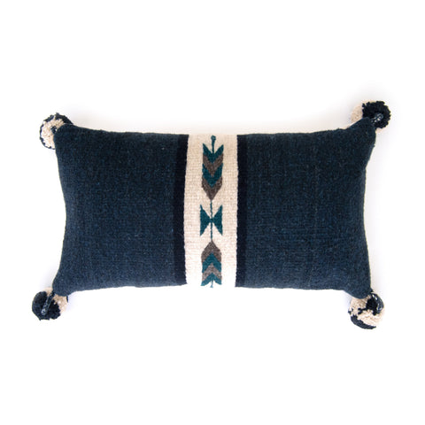 Neza Navajo Arrows, Hand Weaved Wool Pillow Cover