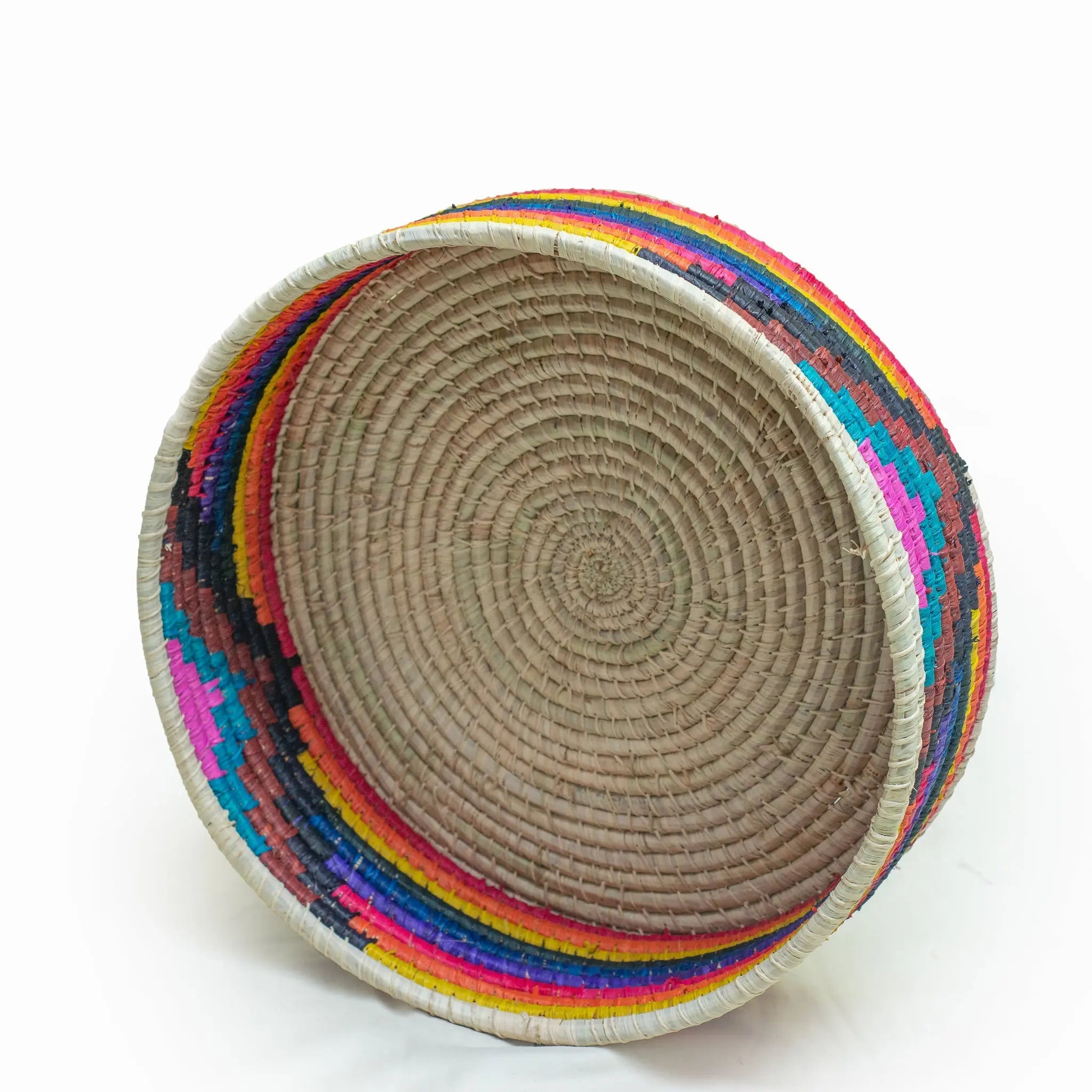 Jasper Handwoven  Round Pet Bed. Amaranth Nesoi