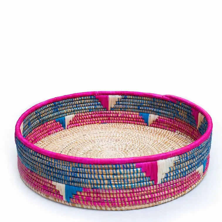 Asante Eco-Friendly  Handwoven  Pet Bed. Amaranth Nesoi