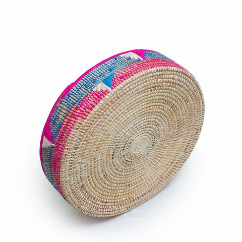 Asante Eco-Friendly  Handwoven  Pet Bed. Amaranth Nesoi