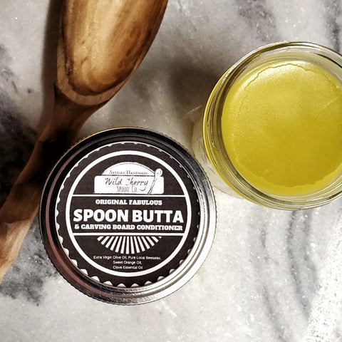 Spoon Butta, Wood Spoon and Cutting Board Conditioner Single Jar Azure Danae