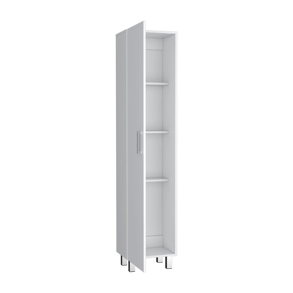 Storage Cabinet Molekeede, Four Shelves, White Finish