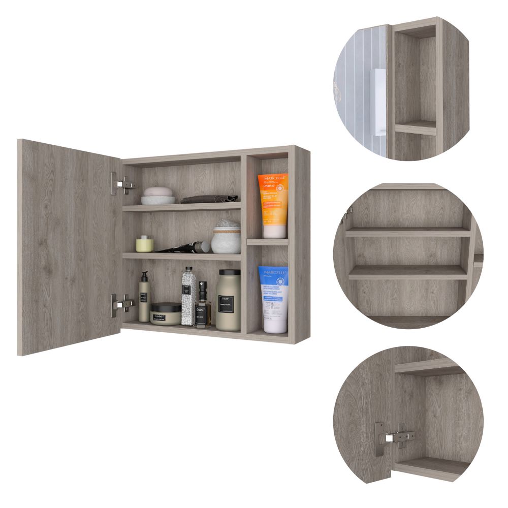 Medicine Cabinet Viking, Three Internal Shelves, Single Door, Two