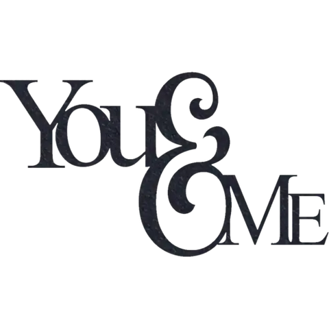 You & Me - Metal Wall Art Malachite