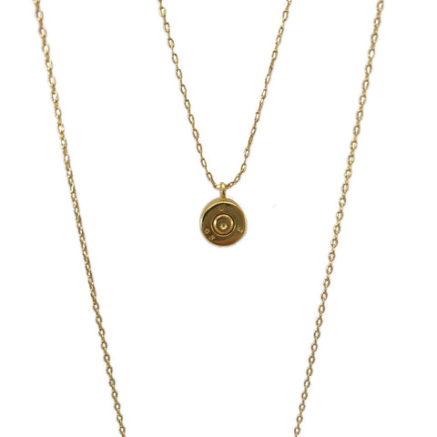 Layered Bar Bullet Necklace Ariel