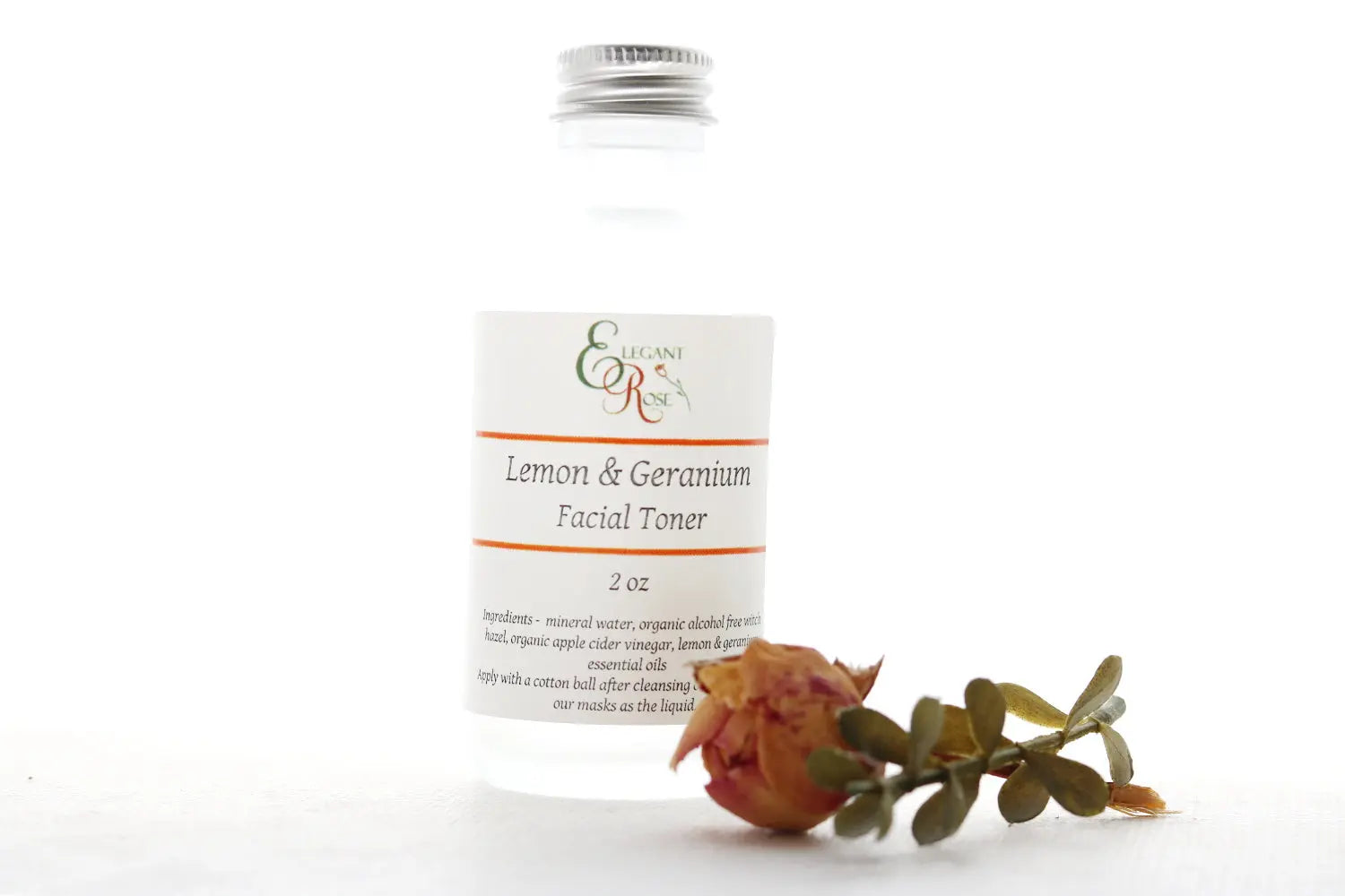 Lemon & Geranium Facial Toner -  for Oily/Acne Maroon Oliver