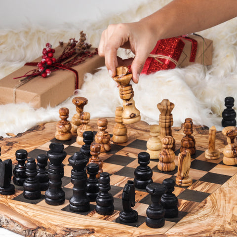 Handcrafted Olive Wood Chess Set