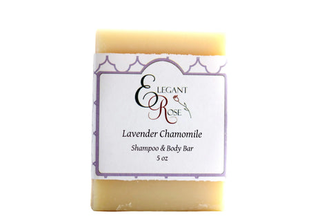 Lavender Chamomile Shampoo Bar - Natural Shampoo Maroon Oliver