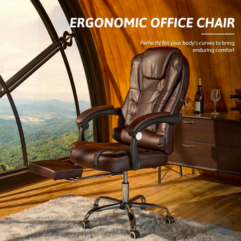 Office Massage Chair with Extended Foot Rest