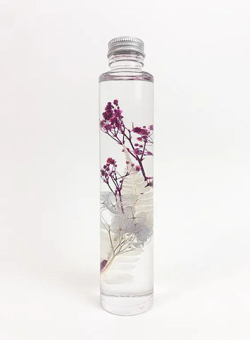 Decorative ornament, preserved flowers bottled, tabletop decor