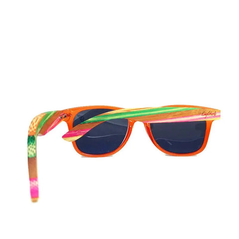 Juicy Fruit Muti-Colored Bamboo Sunglasses Polarized with Case