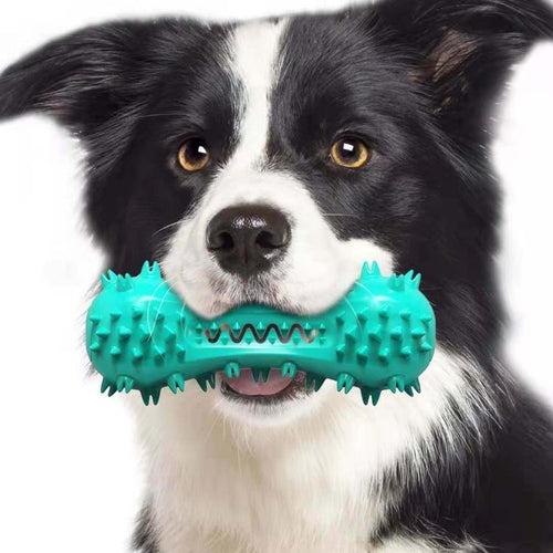 Pet Dog Cleaning Chew Toys For Aggressive Dogs Rubber Molar Stick Dog