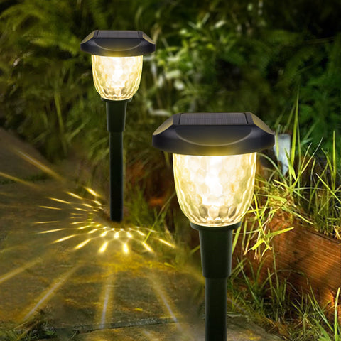 Color Changing LED Solar Lights, Waterproof Solar Path Lights for
