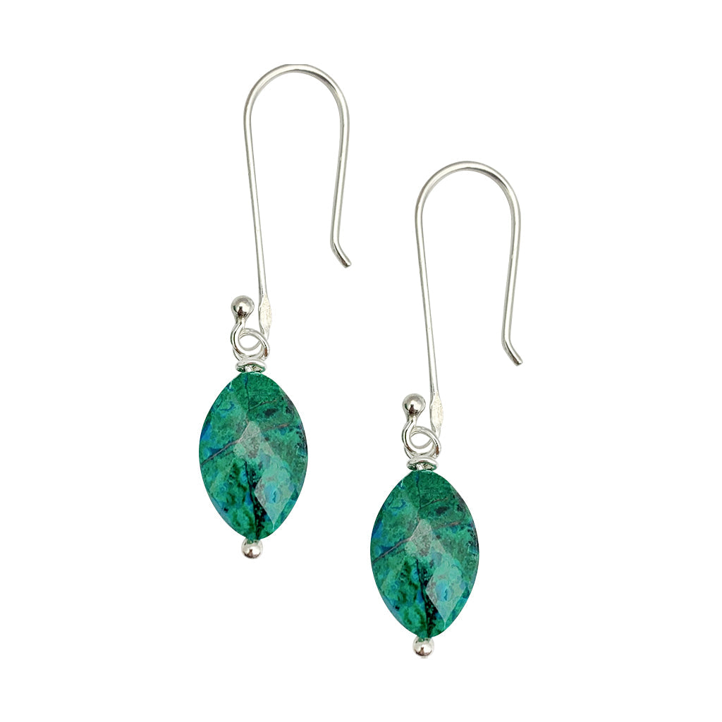 Chrysocolla Drop Earrings Ariel