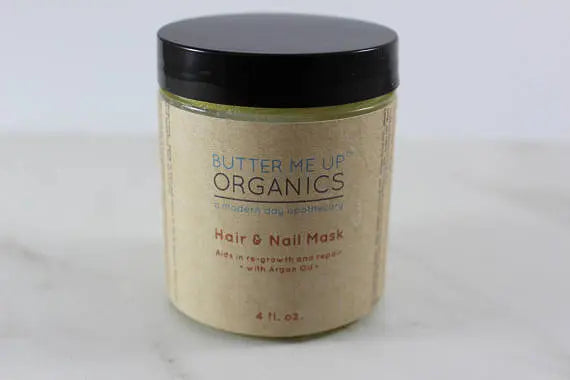 Hair & Nail Mask for long hair growth and healthy White Smokey