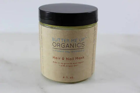 Hair & Nail Mask for long hair growth and healthy White Smokey