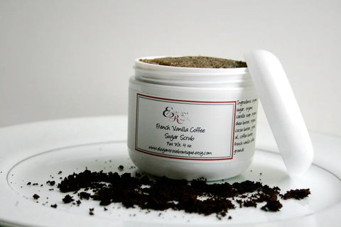 Organic French Vanilla Coffee Scrub Maroon Oliver