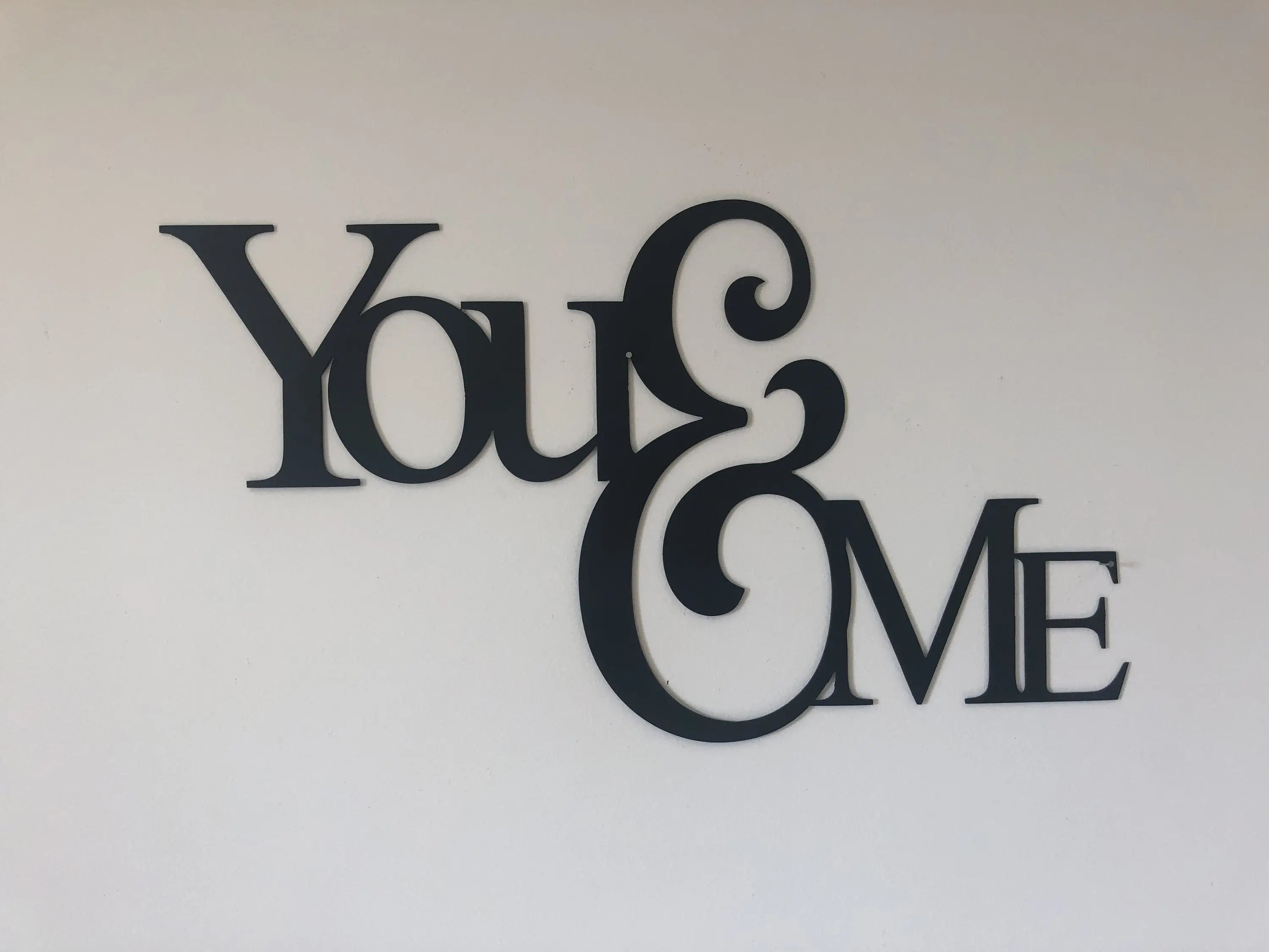 You & Me - Metal Wall Art Malachite