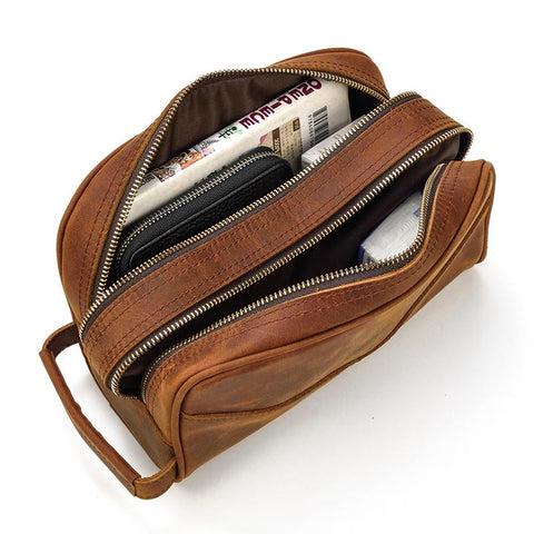 The Nomad Toiletry Bag | Genuine Leather Travel Toiletry Bag