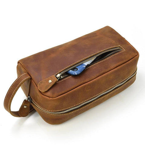 The Wanderer Toiletry Bag | Genuine Leather Toiletry Bag