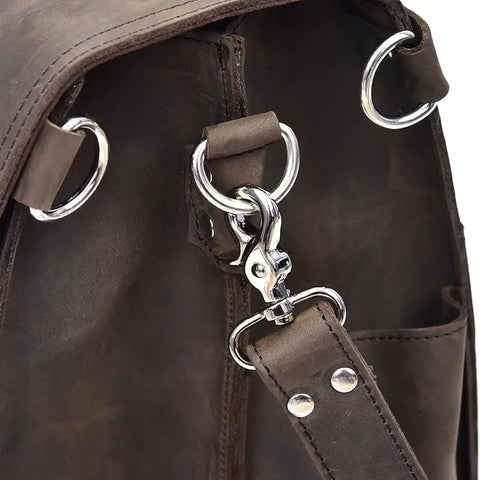 The Gustav Messenger Bag | Large Capacity Vintage Leather Messenger