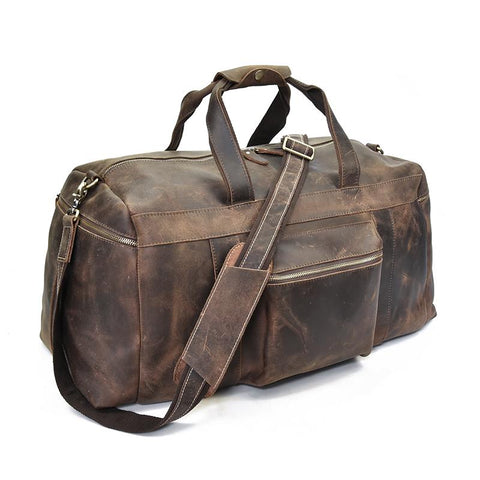 The Colden Duffle Bag | Large Capacity Leather Weekender