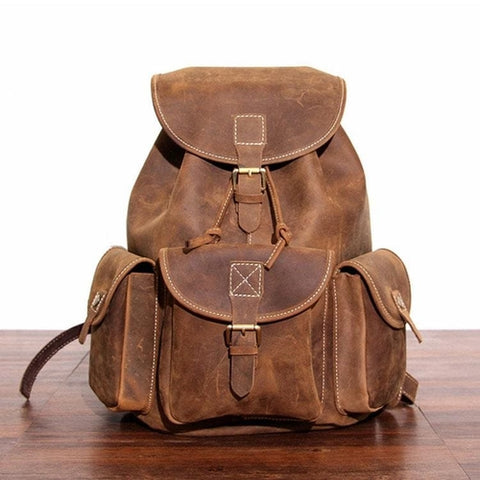 The Asmund Backpack | Genuine Leather Rucksack Jade Gaia