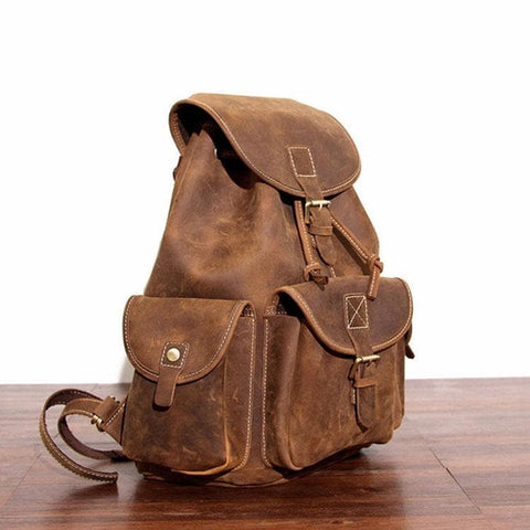 The Asmund Backpack | Genuine Leather Rucksack Jade Gaia