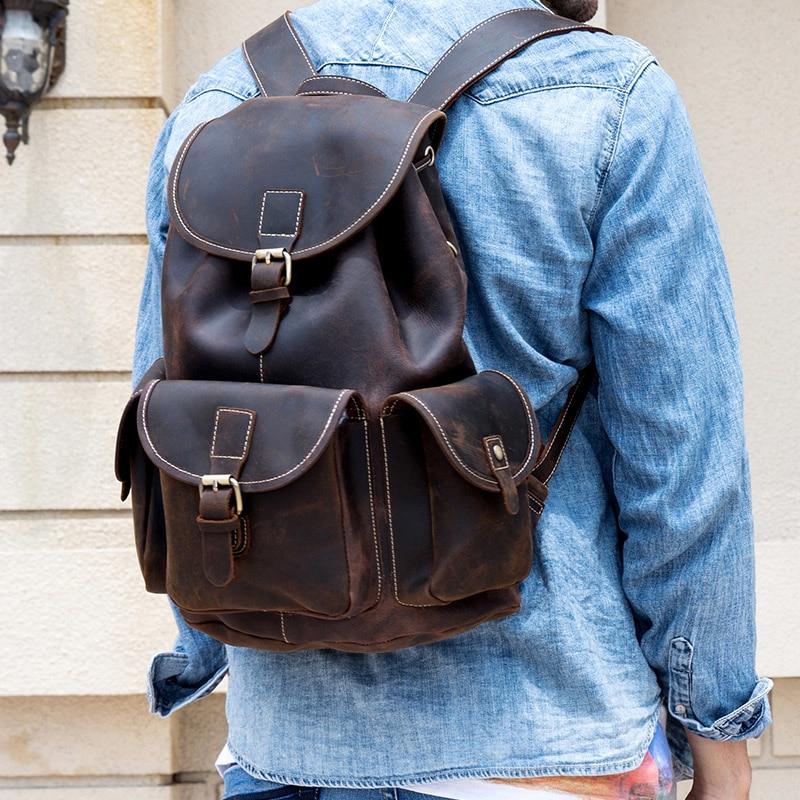 The Asmund Backpack | Genuine Leather Rucksack Jade Gaia