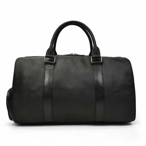 The Endre Weekender | Vintage Leather Duffle Bag Jade Gaia