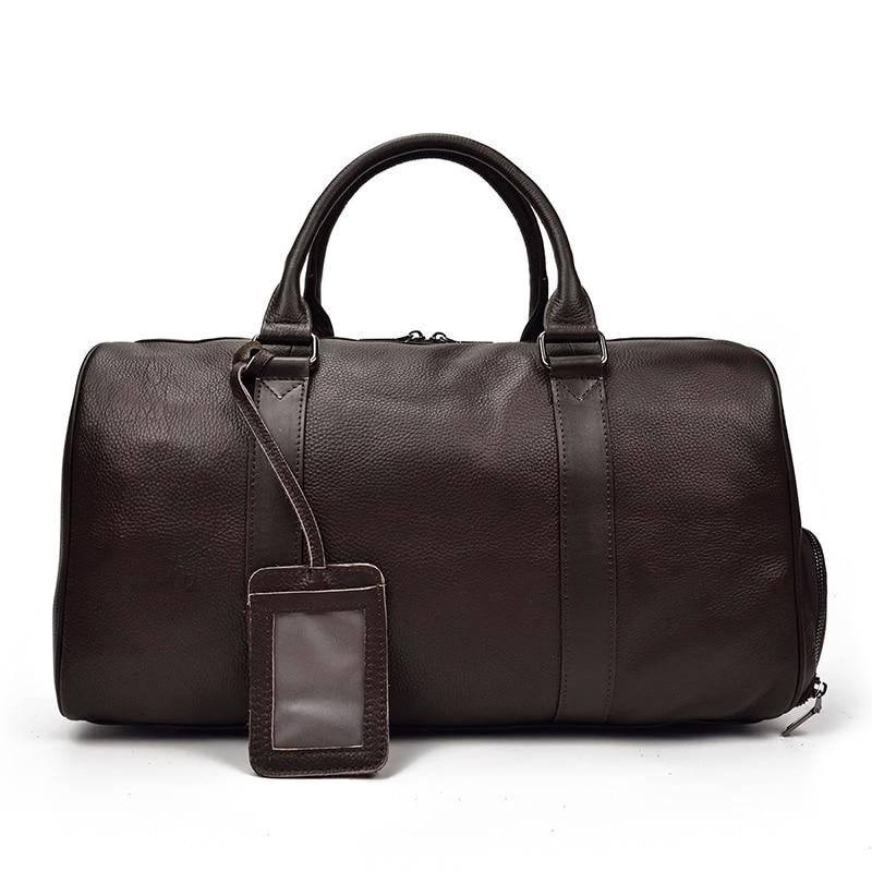 The Endre Weekender | Vintage Leather Duffle Bag Jade Gaia