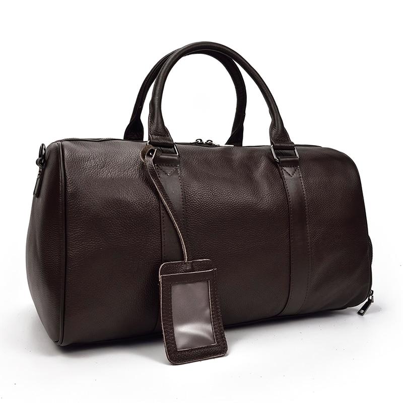 The Endre Weekender | Vintage Leather Duffle Bag Jade Gaia